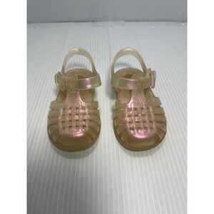 Cat & Jack Toddler Girl's Pink Iridescent‎ Jelly Fisherman Sandals Size 5
